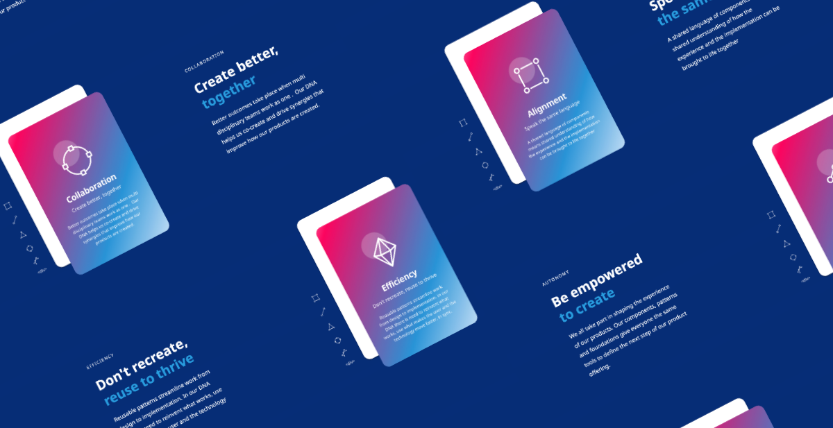 Design system principles: collaboration, alignment, efficiency, autonomy